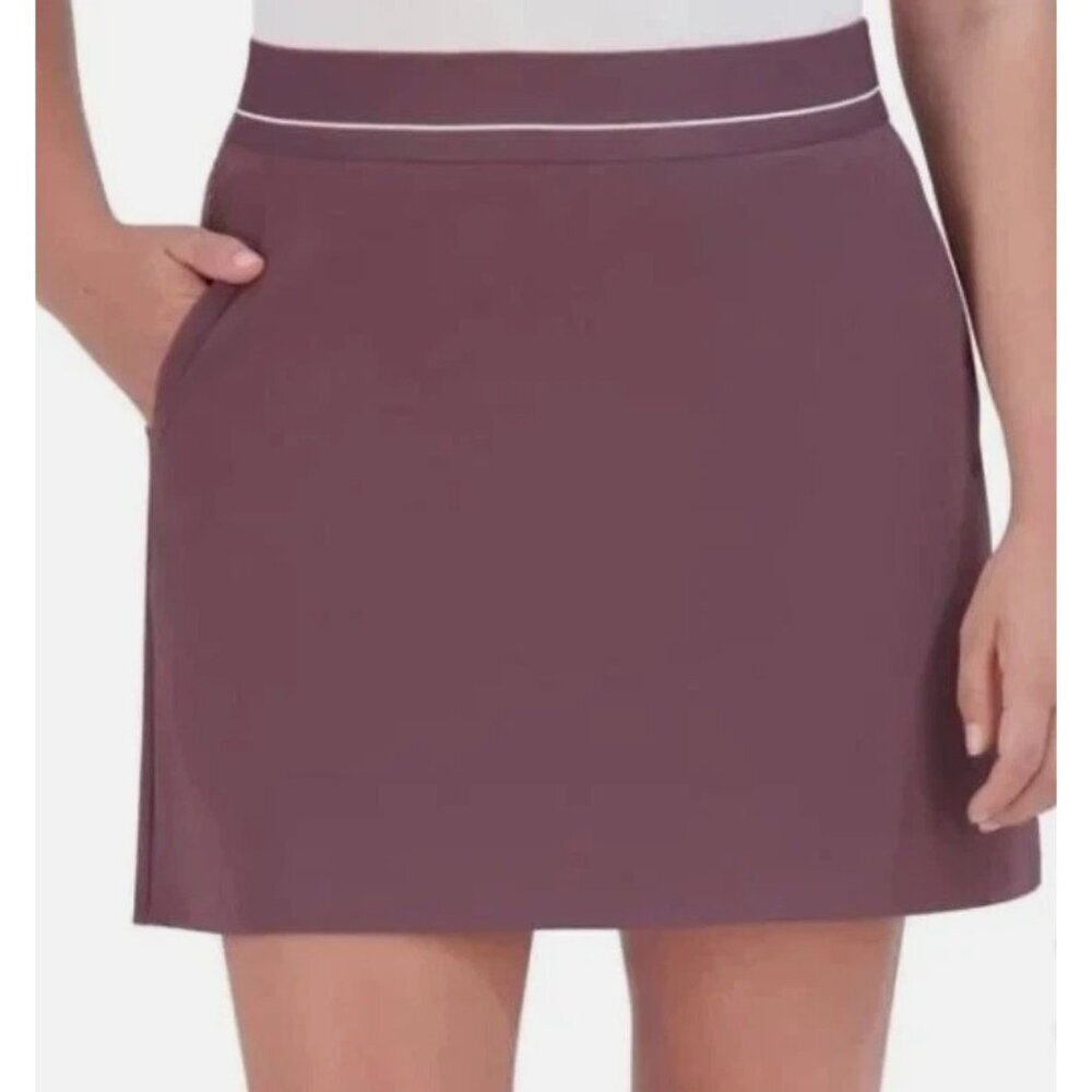 Soybu Women's L Athletic Skort W/ Inner Shorts Brown Nylon/Spandex n1162